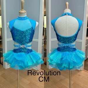 Teal blue costume child medium